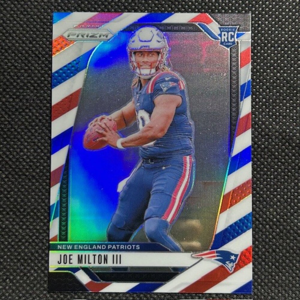 2024 Panini Prizm Joe Milton III - Red White & Blue Prizm Rookie Card RC CLEAN!!